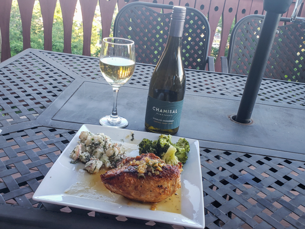 Pairing Unoaked Chardonnay with Pan Roasted Chicken