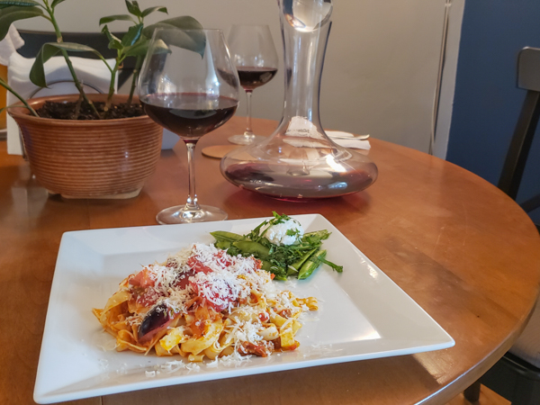 Aglianico Wine with Pasta