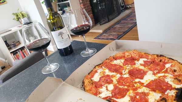 Pizza and Cabernet Sauvignon