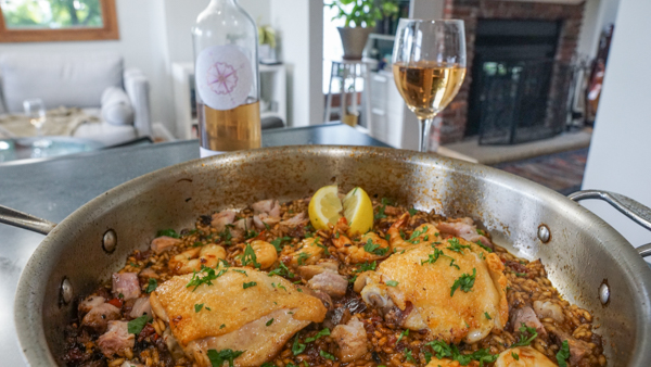 French Rose and Paella Combo