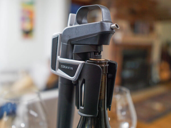 Coravin inserted into a bottle