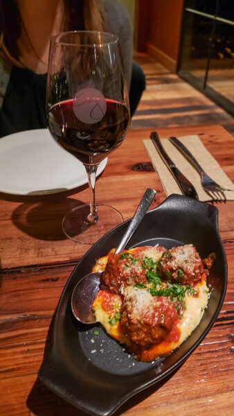 House Made Meatballs at Wine Bar George