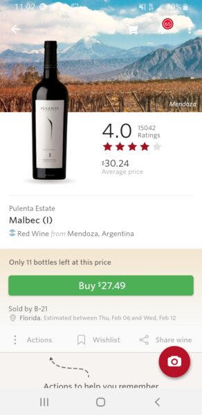 vivino Screen Cap