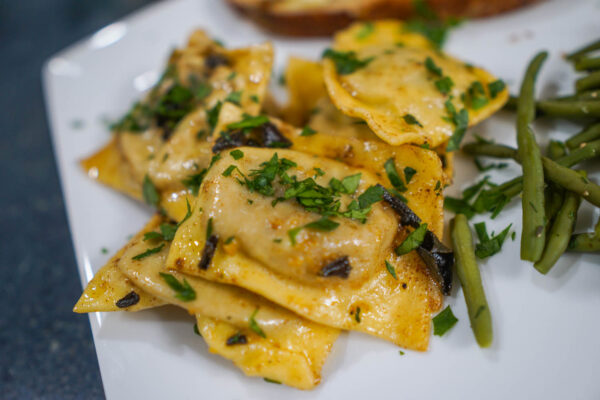 Butternut Squash Ravioli with Brown Butter Sage Sauce