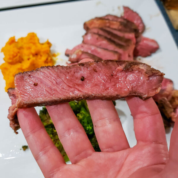 Perfect Medium Rare Steak Cooked Sous Vide