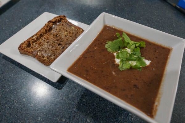 Tintilla de Rota Food Pairing - Black Bean Soup