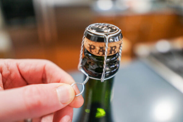 Wire Cage on a Sparkling Wine Bottle