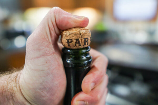 Secure the Champagne Cork with Your Thumb