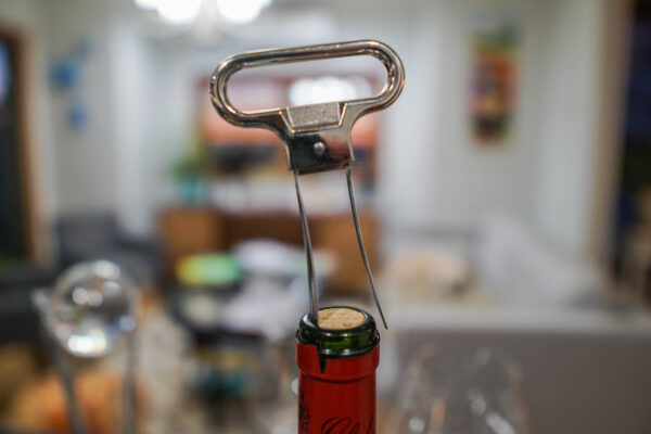 Twist-Up Cork Bottle Opener