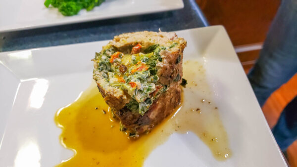 Rolled Stuffed Pork Chop to Pair with a Sauvignon Blanc
