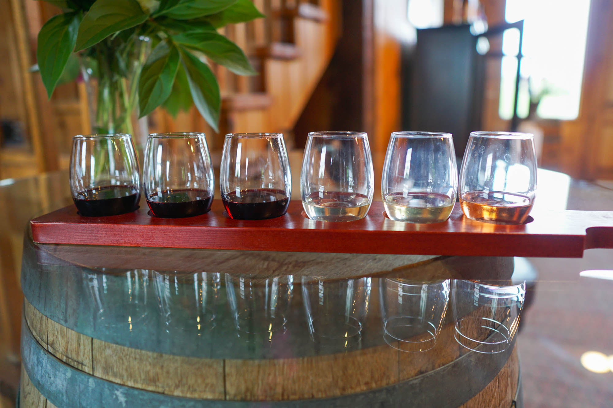 Wine Flight at Shenandoah Vineyards