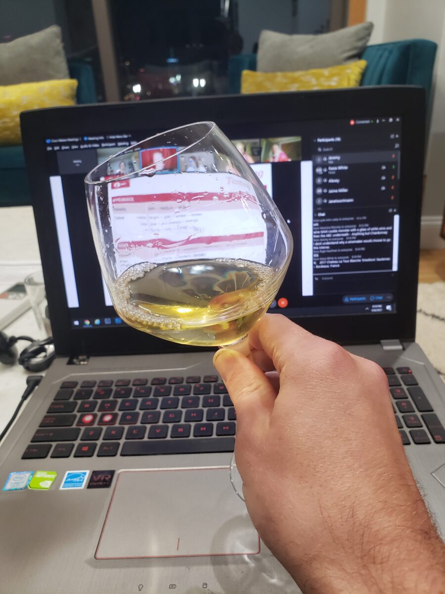 Tasting During WSET Diploma D1 Online