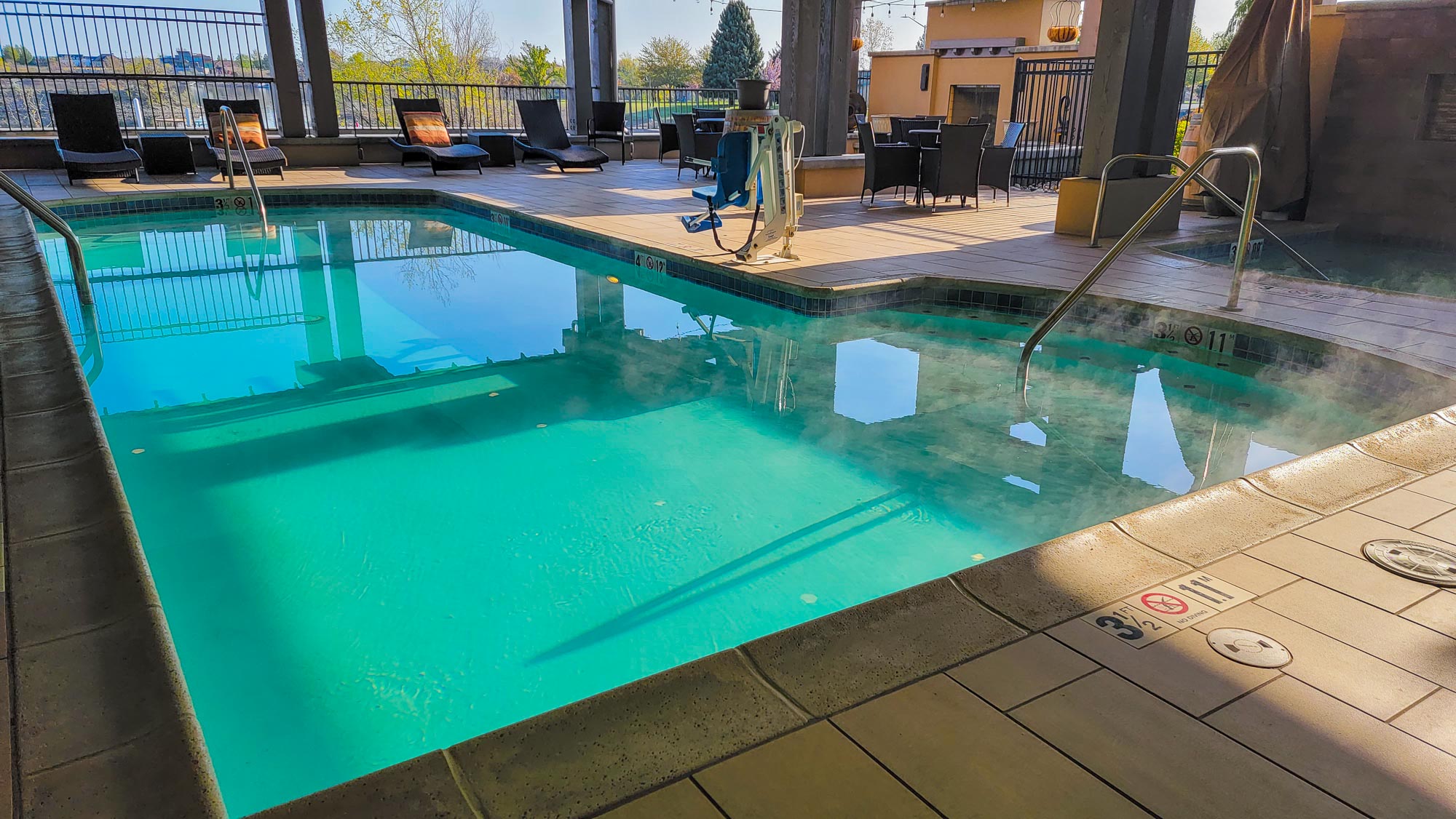 Pool at the Lodge at Columbia Point