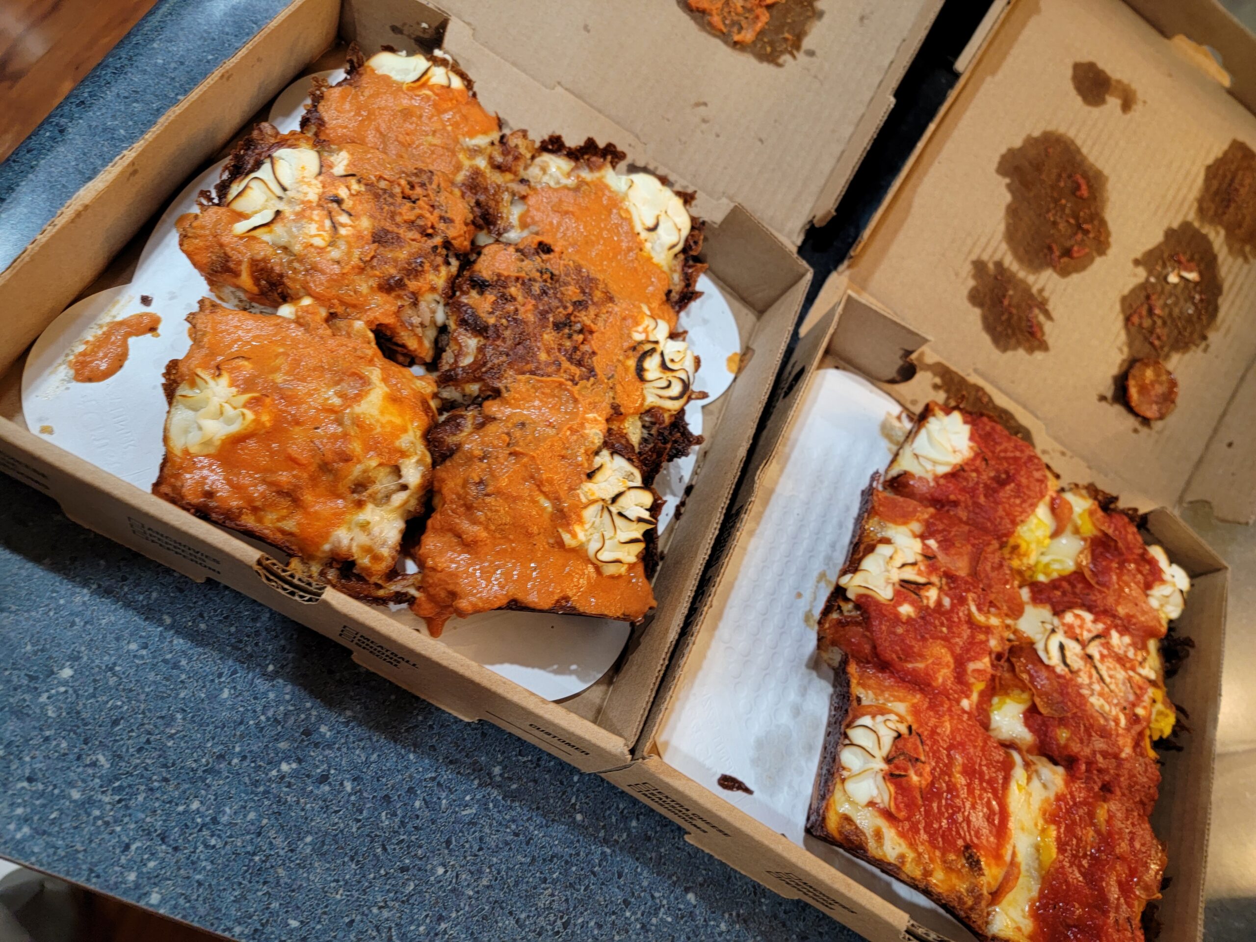 Australian Shiraz Food Pairing - Detroit style pizza
