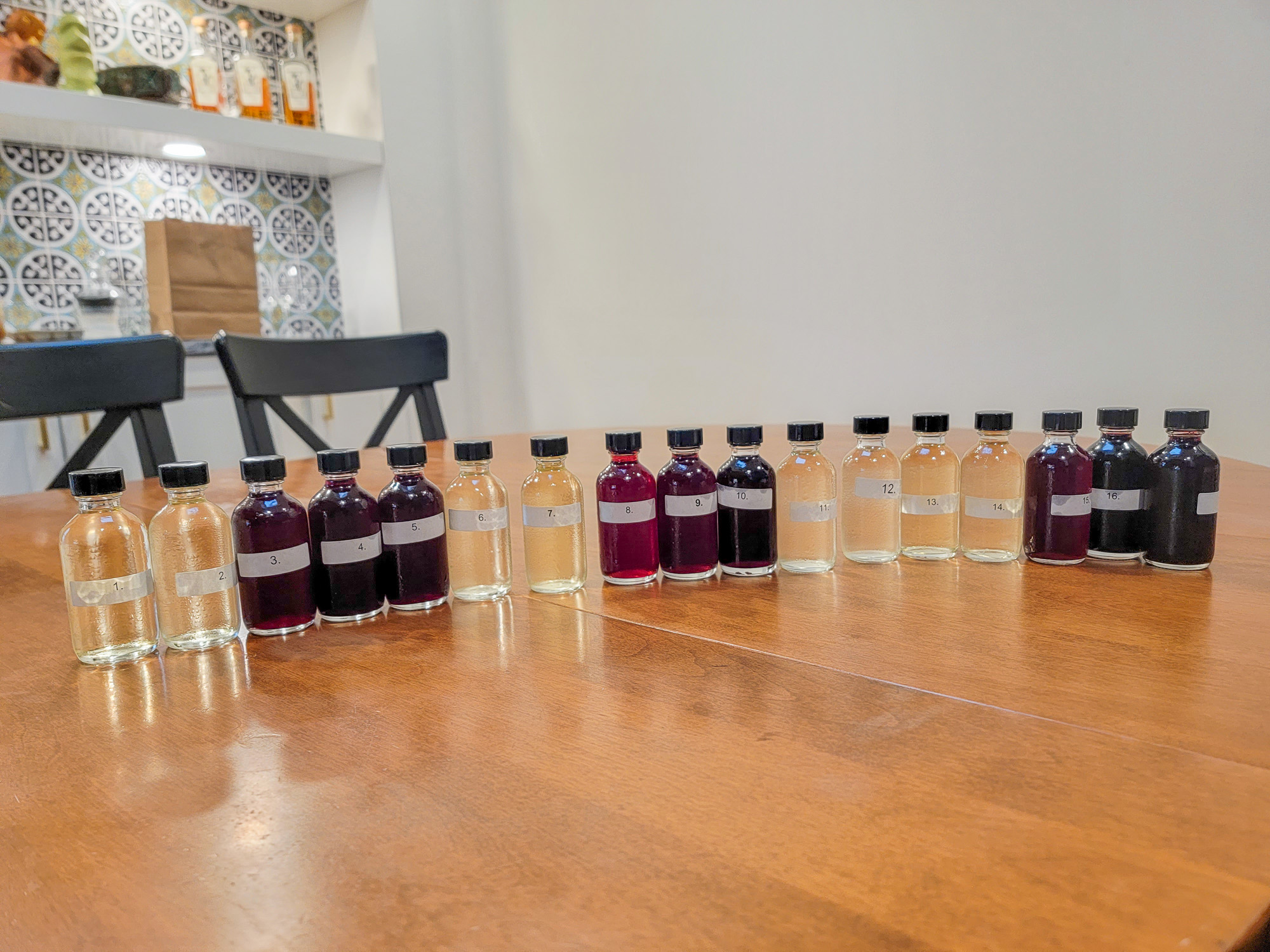 Wine samples