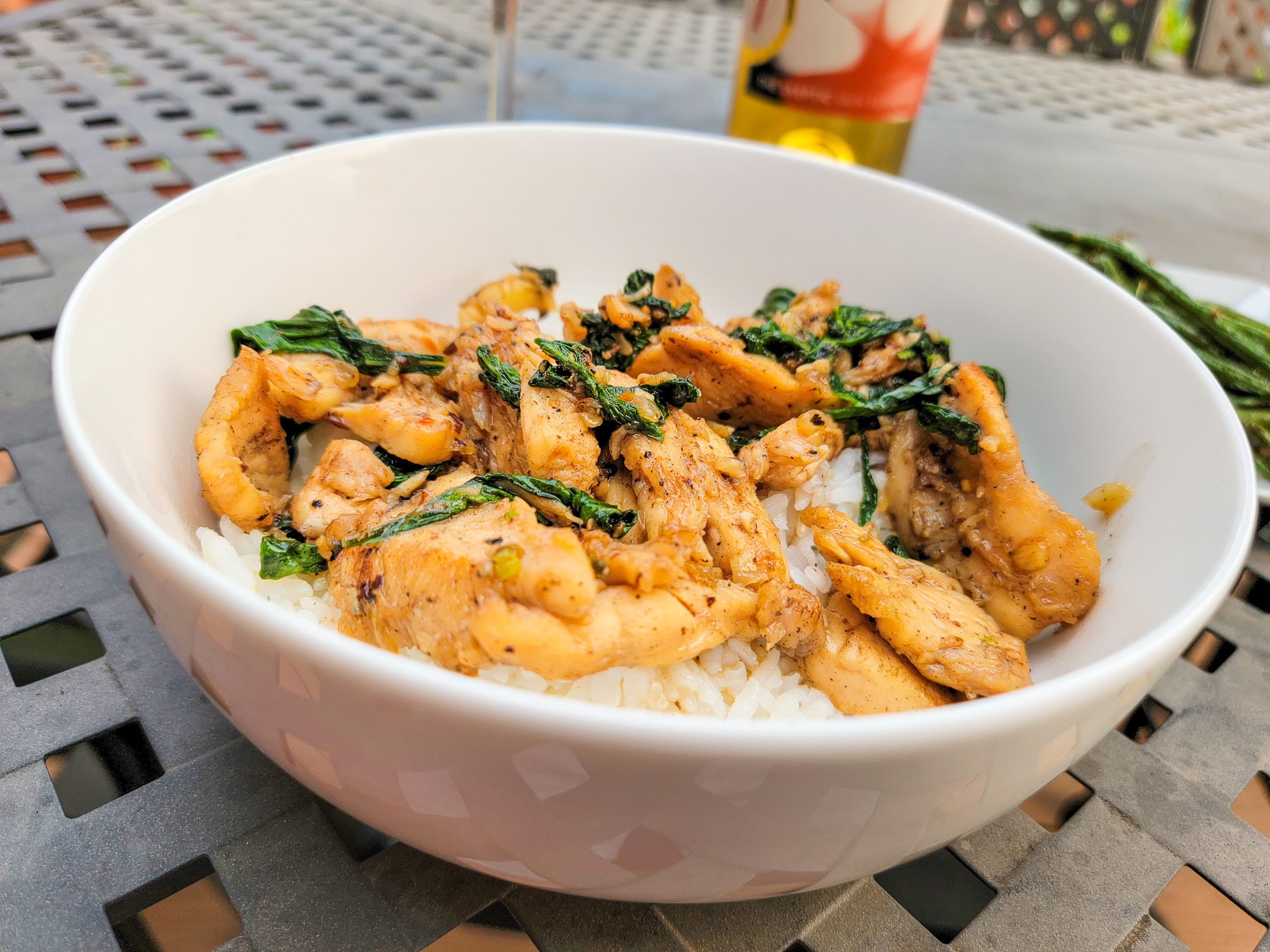 Orange Wine Food Pairing - Thai Basil Chicken