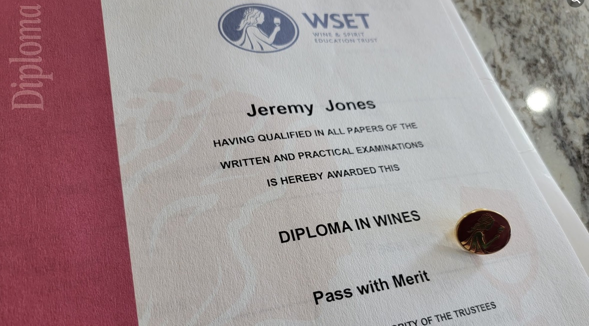 WSET Diploma diploma