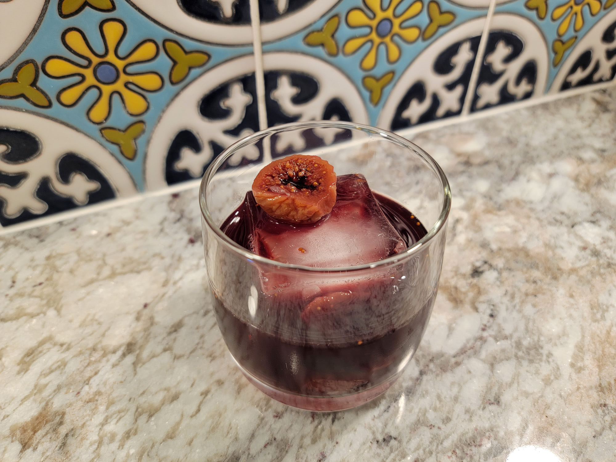 Cocktail with Wine Syrup