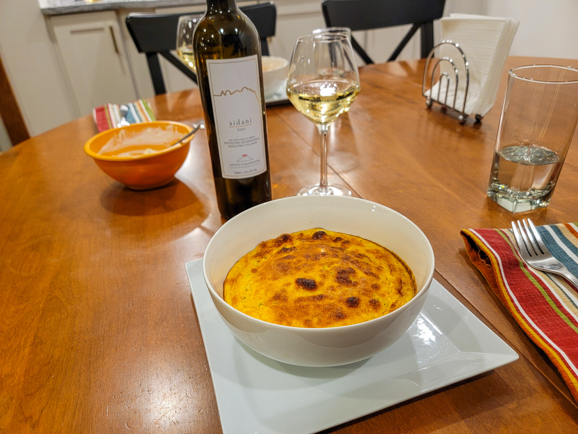 Aidani Food Pairing - Butternut Squash Souffle