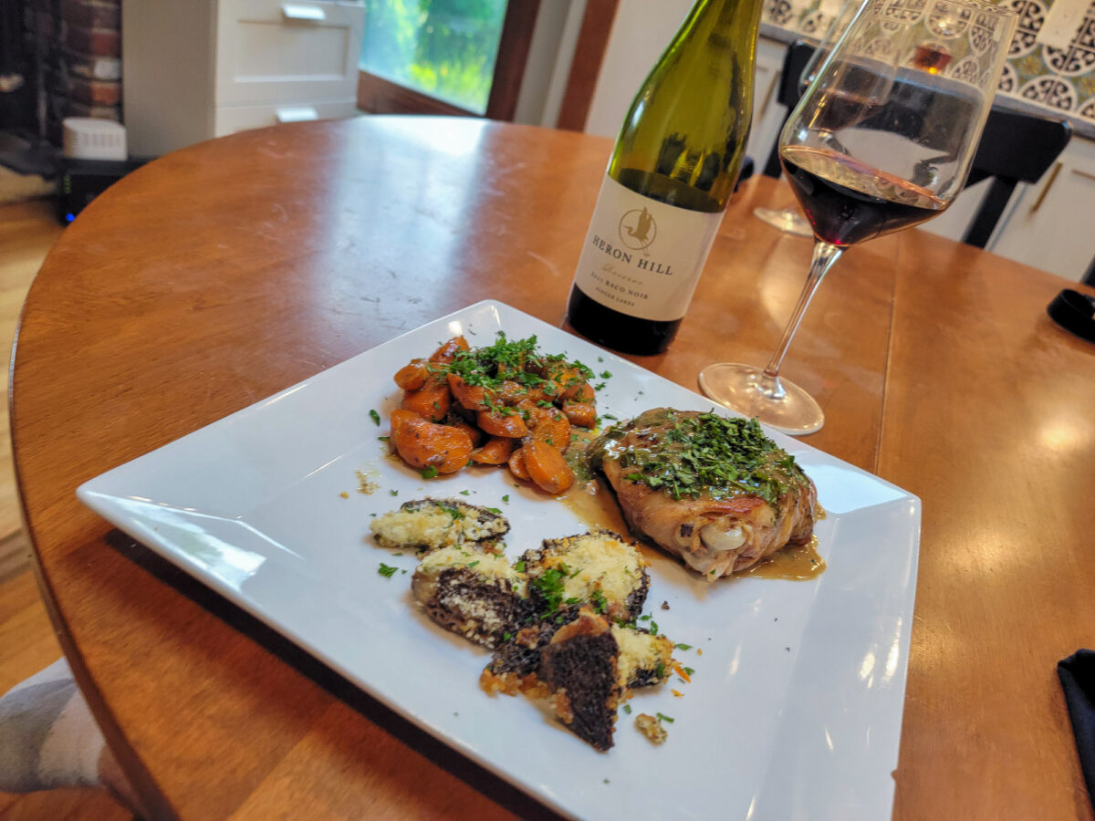 Baco Noir Food Pairing - Chicken Thighs