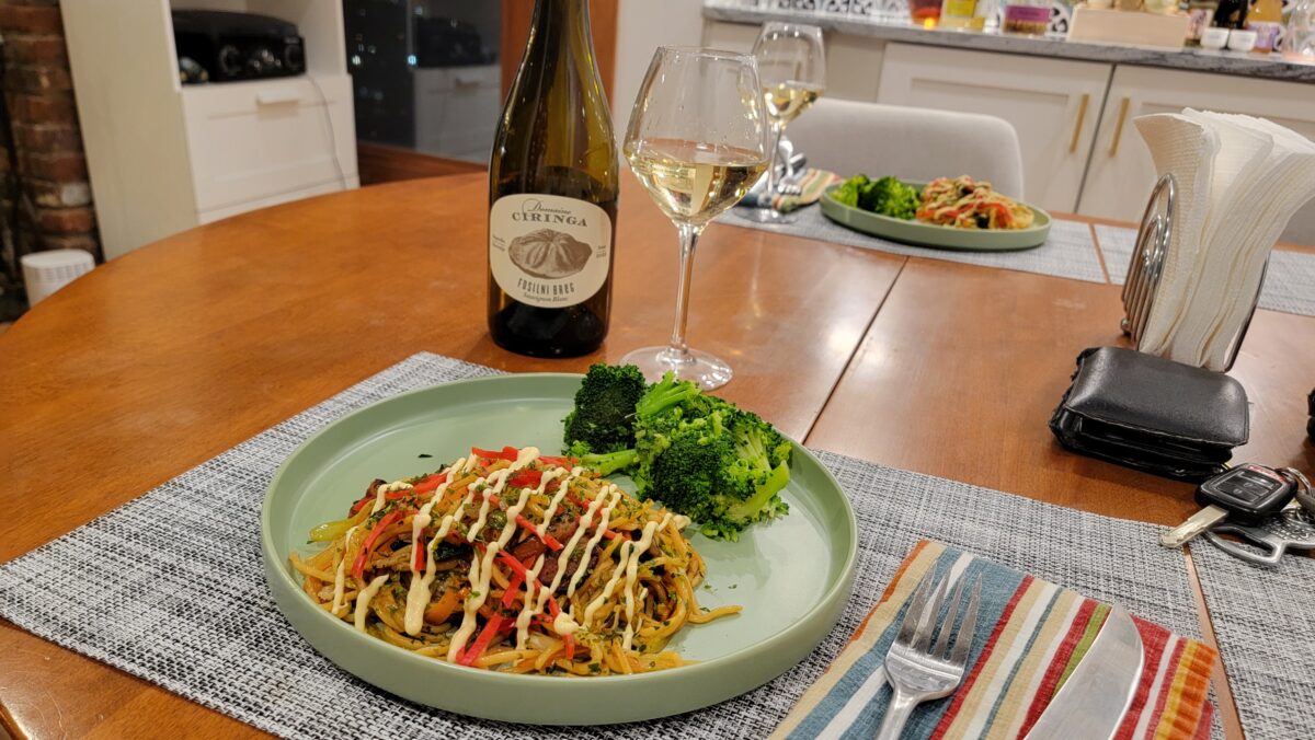 Slovenian Sauvignon Blanc Pairing - Yakisoba