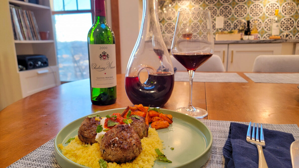 Musar 2000 Food Pairing - Lamb Meatballs