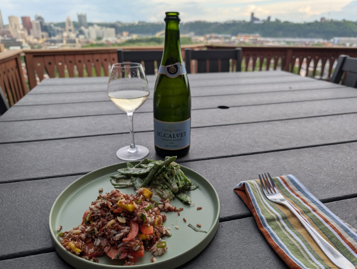 Cremant de Bordeaux Food Pairing - Mango Rice Salad