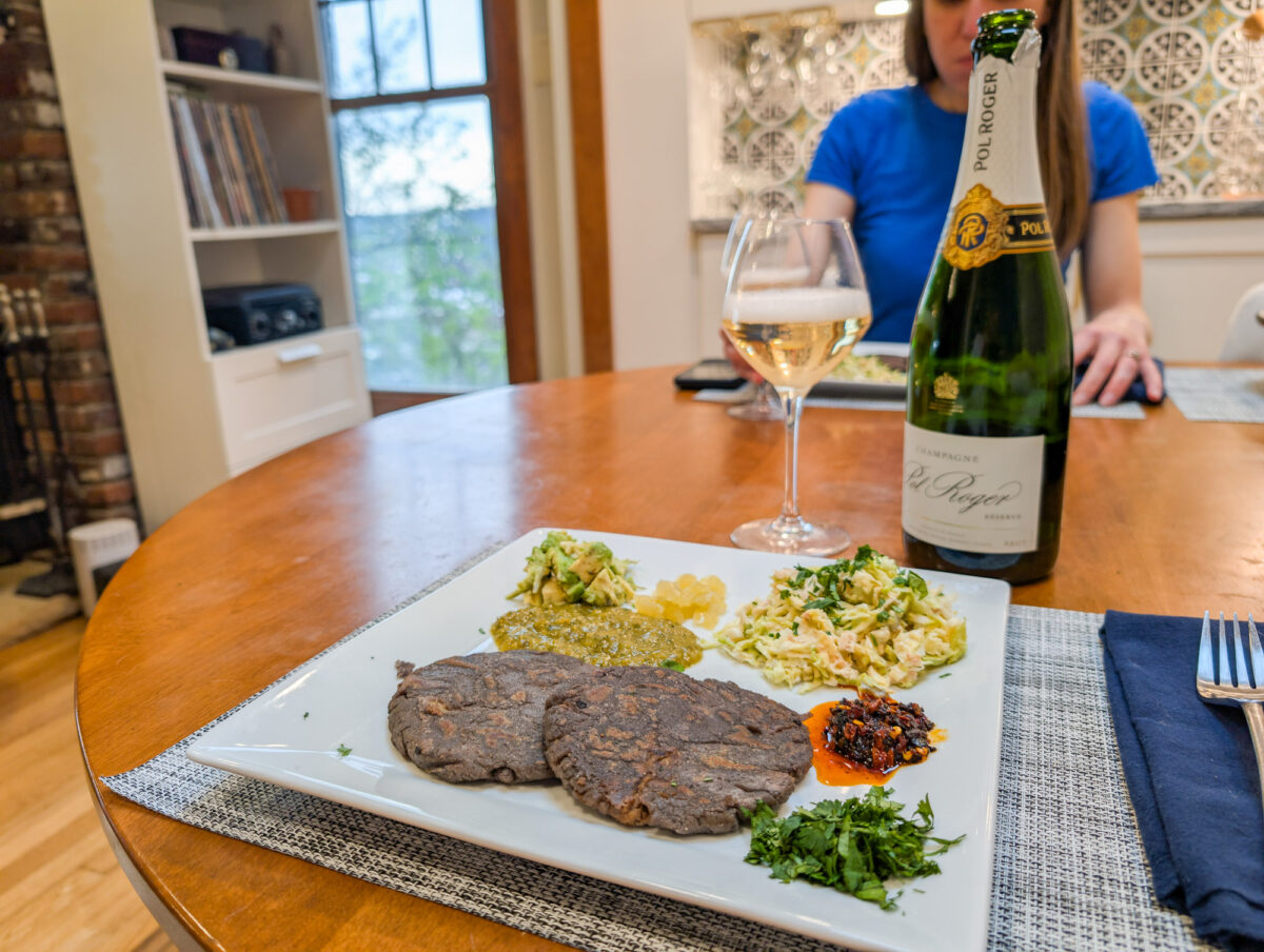 Champagne Food Pairing - Pupusas