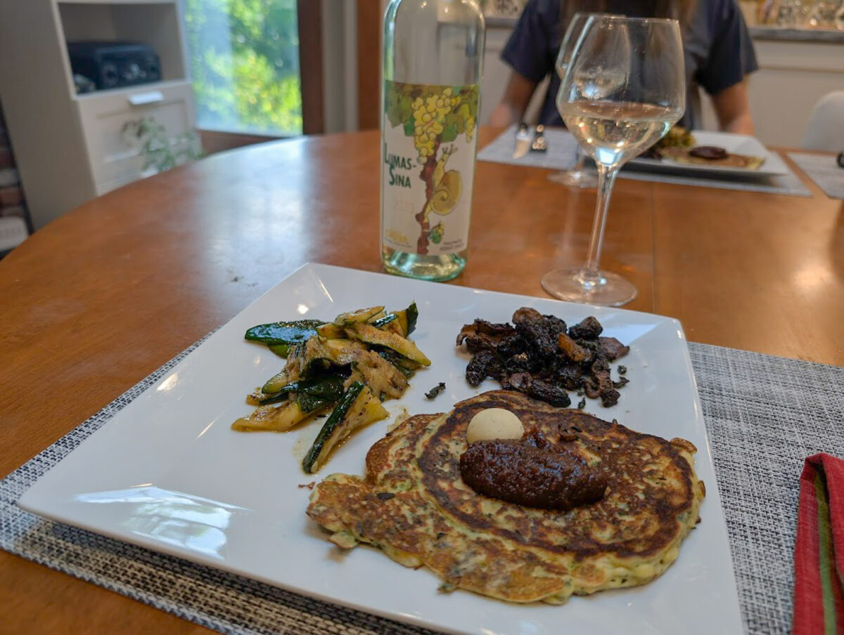 Lumassina Food Pairing - Spinach Pancake