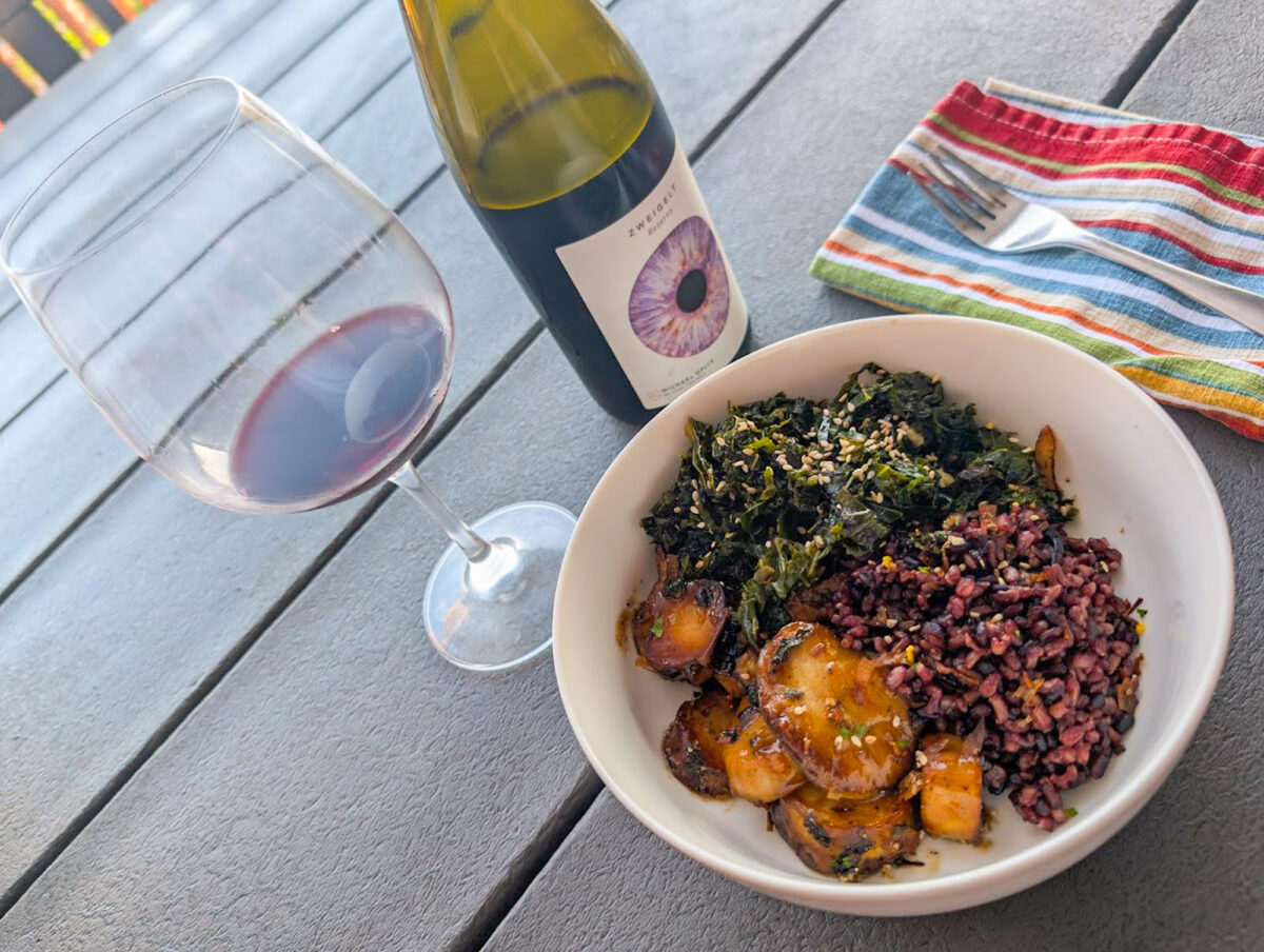 Zweigelt Food Pairing - Miso Mushrooms