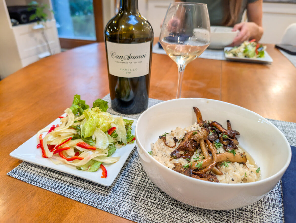 Xarello Food Pairing - Mushroom Risotto Xarello Food Pairing - Mushroom Rsiotto