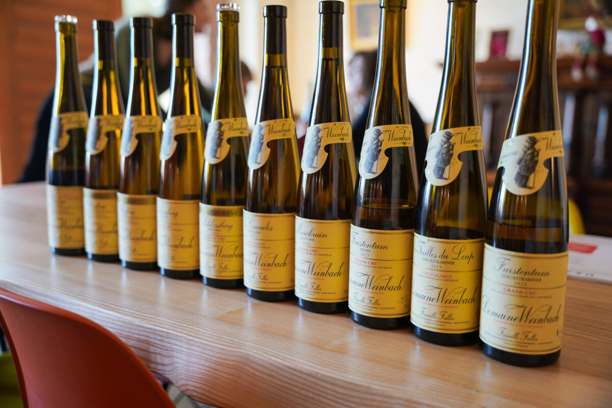 Domaine Weinbach Tasting Lineup Domaine Weinbach Tasting Lineup