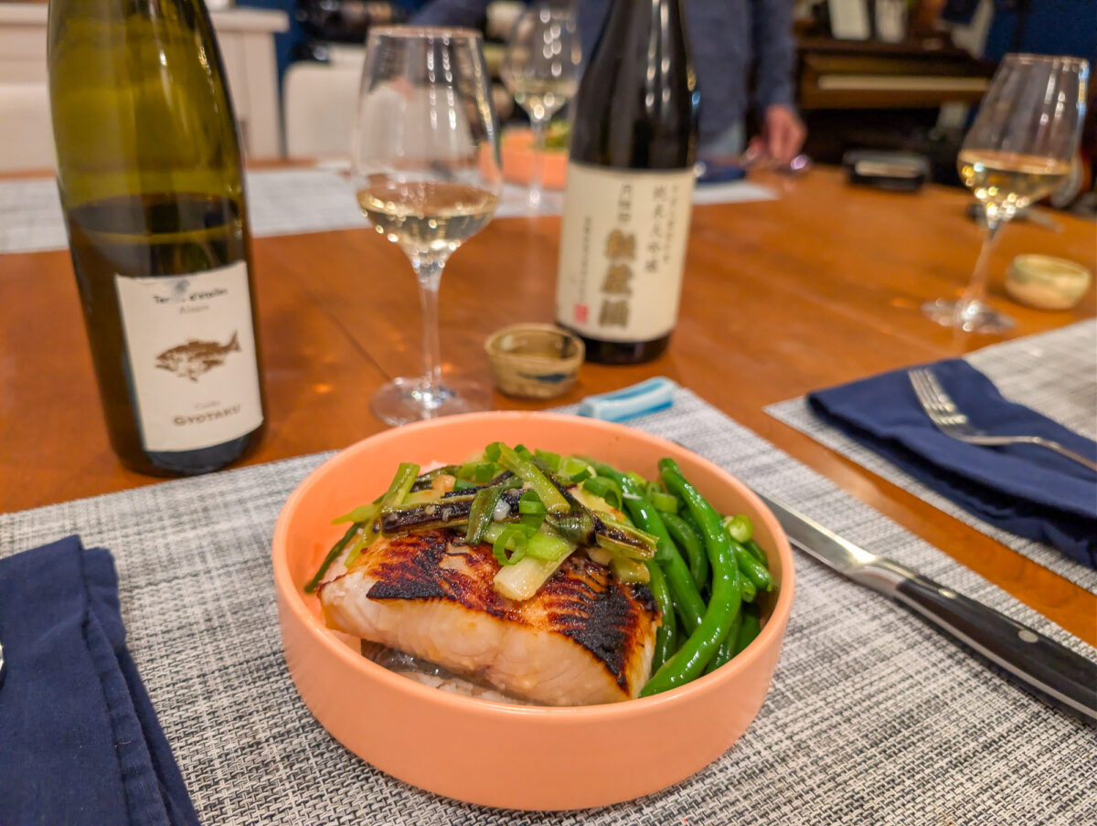 Alsatian White Pairing - Yuzu Miso Sablefish Alsatian White Pairing - Yuzu Miso Sablefish