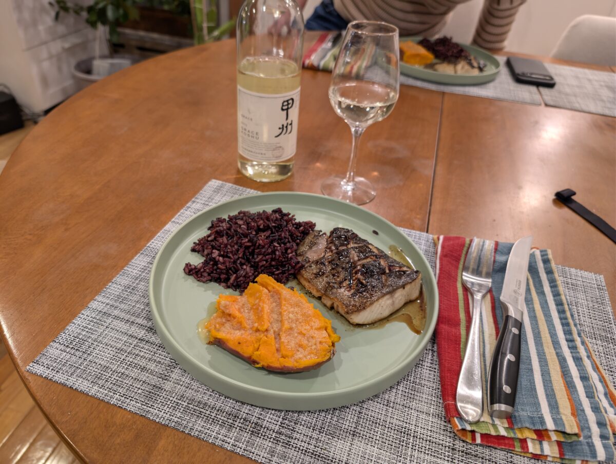 Koshu Wine Food Pairing - Ponzu Sablefish Koshu Wine Food Pairing - Ponzu Sablefish