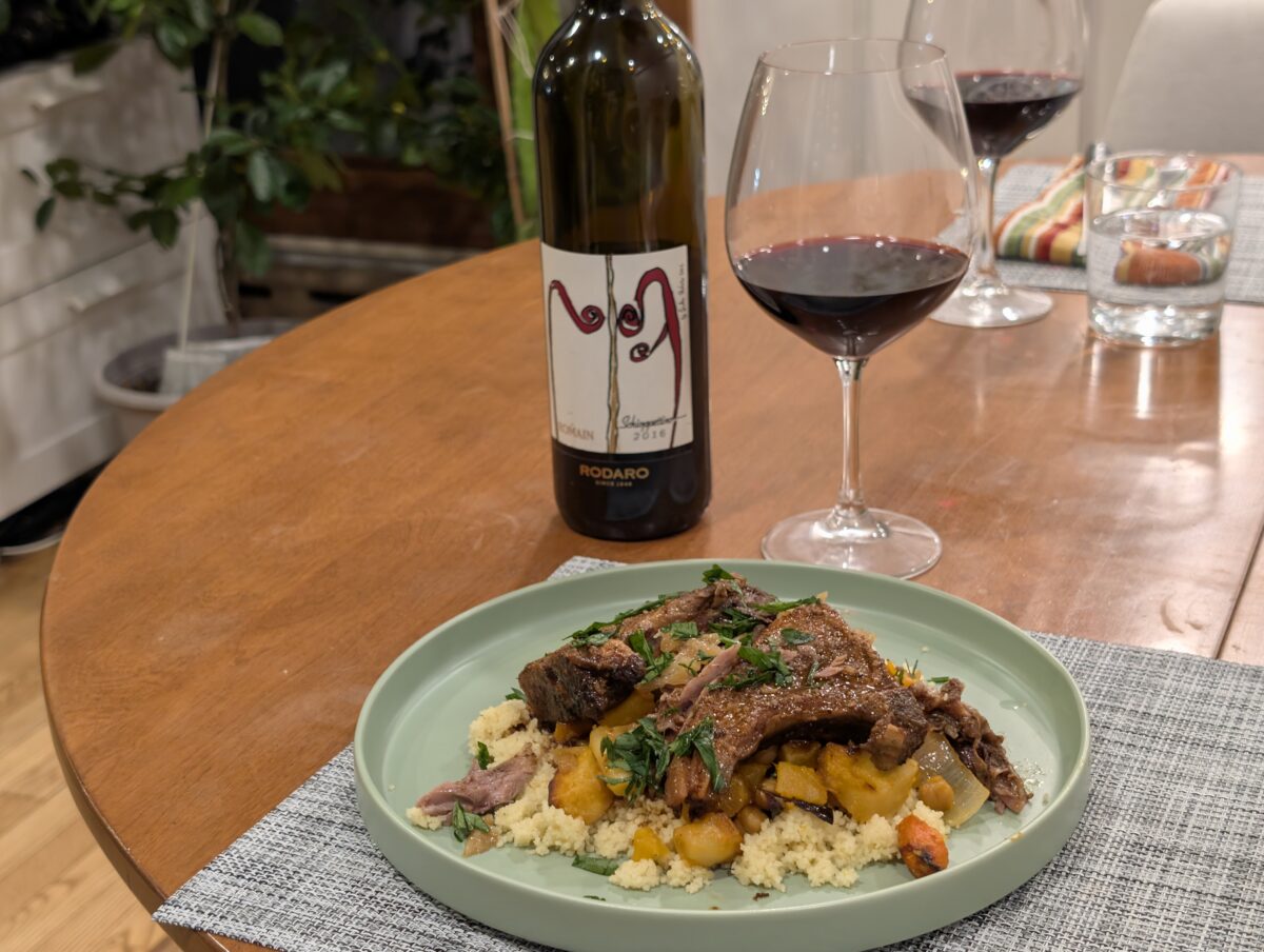 Schioppettino Food Pairing - Moroccan Lamb Schioppettino Food Pairing - Moroccan Lamb