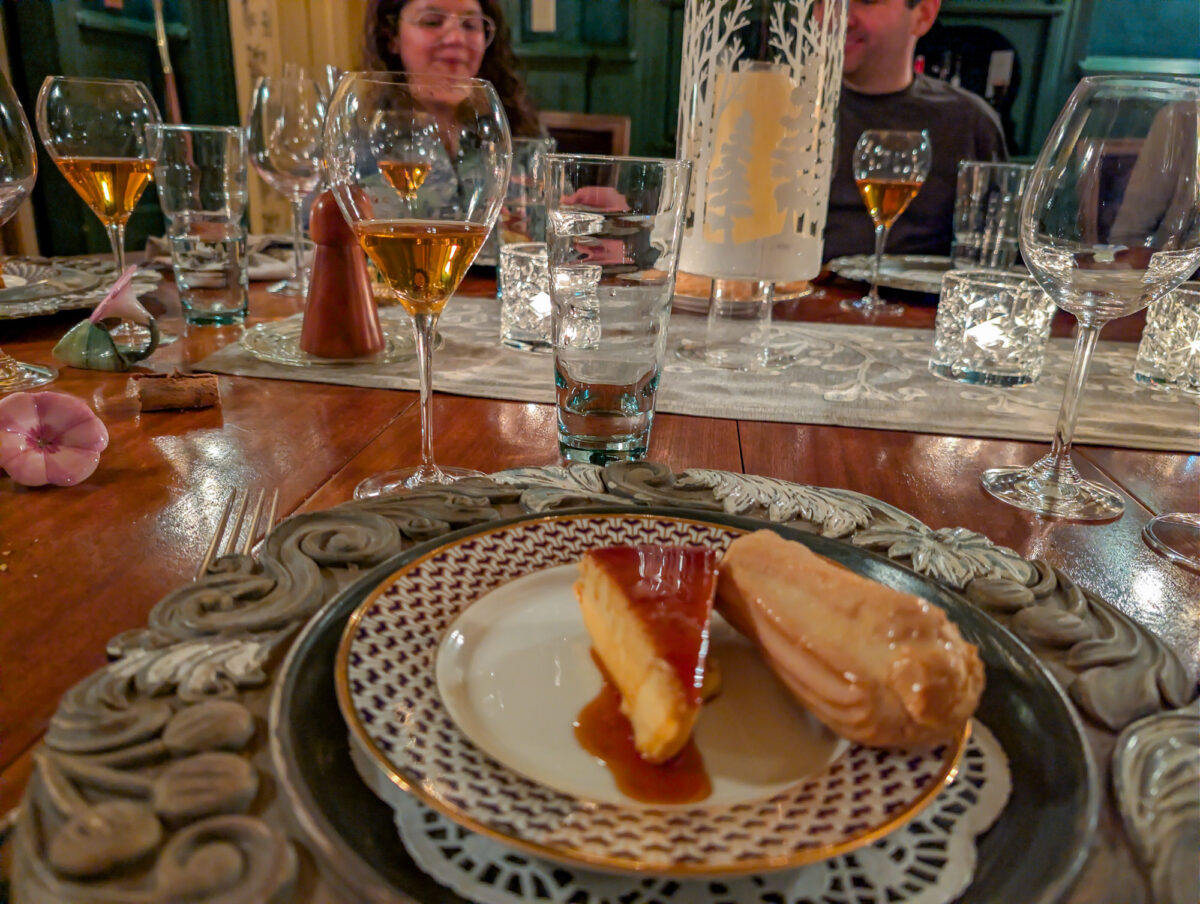 Barsac Food Pairing - Flan and Yuzu Eclair Barsac Food Pairing - Flan and Yuzu Eclair