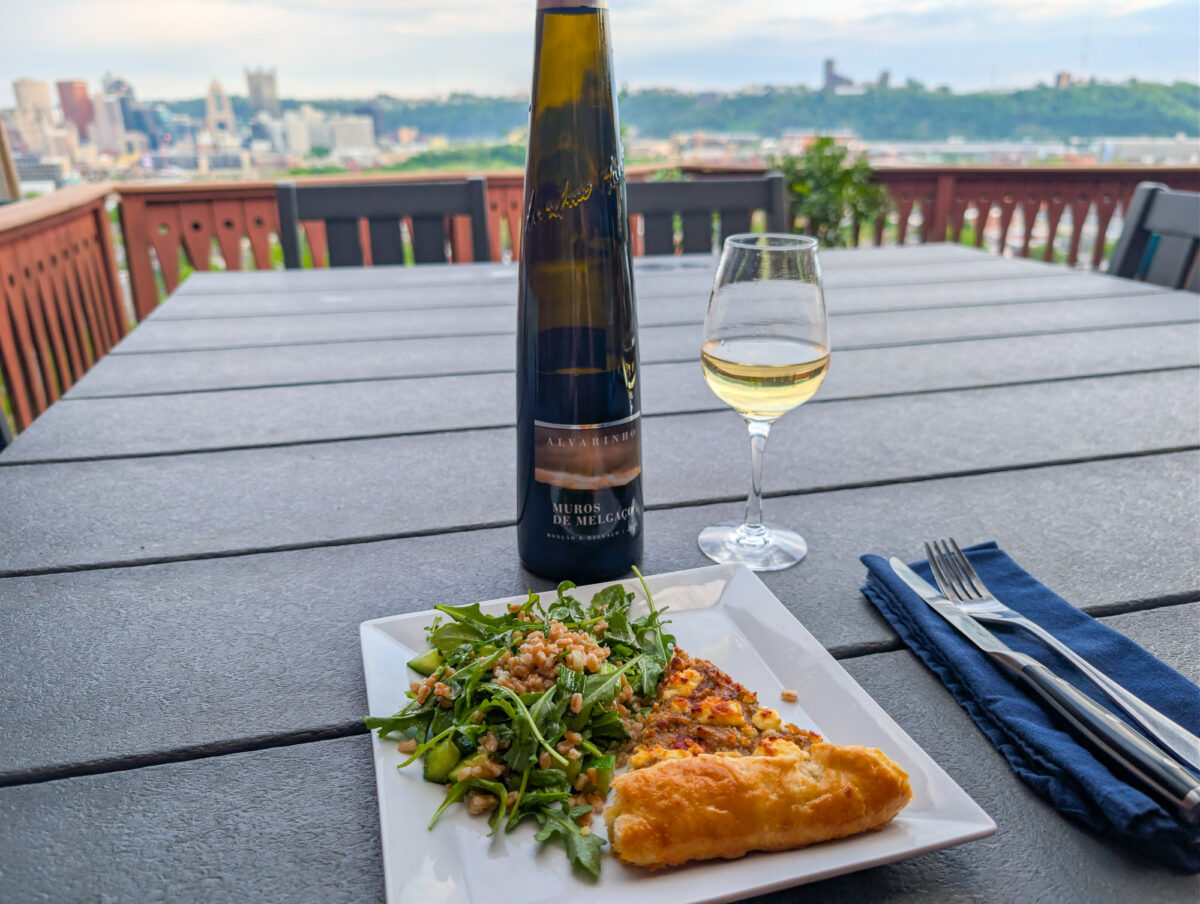 Alvarinho Food Pairing - Leek Tart and Faro Salad Alvarinho Food Pairing - Leek Tart and Faro Salad