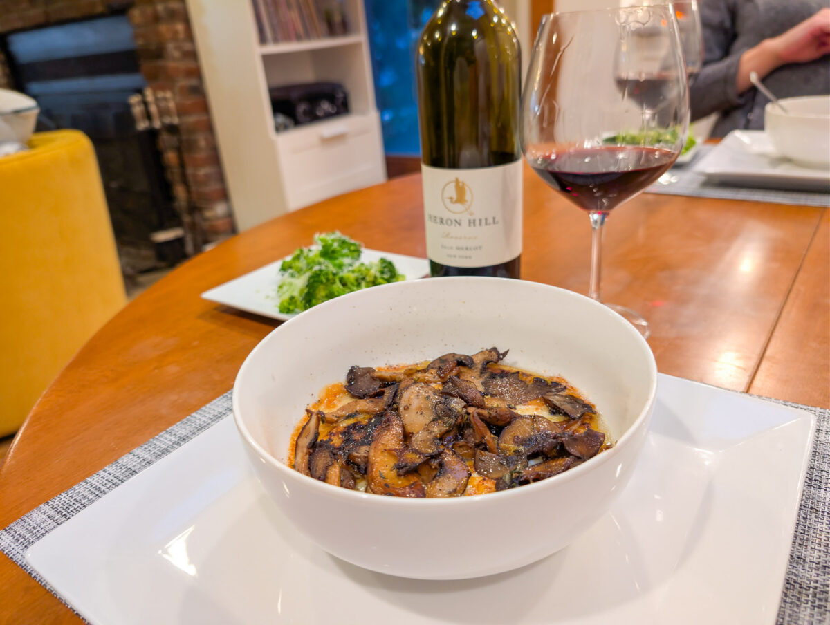 Merlot Food Pairing - Polenta with Mushrooms Merlot Food Pairing - Polenta with Mushrooms