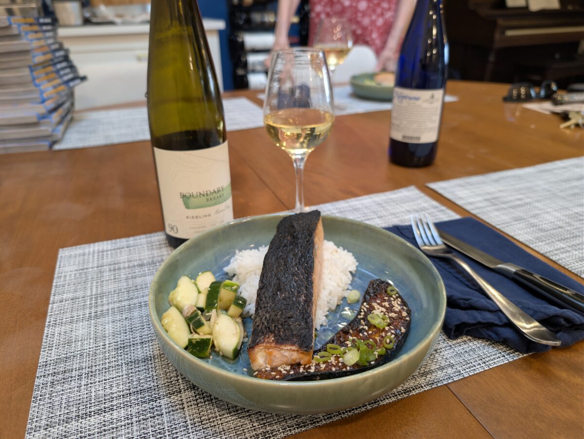 Riesling Food Pairing - Sake Cured Salmon Riesling Food Pairing - Sake Cured Salmon
