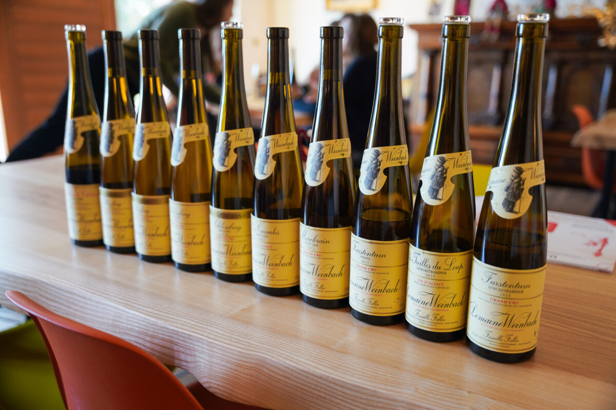 Domaine Weinbach Tasting Lineup Domaine Weinbach Tasting Lineup