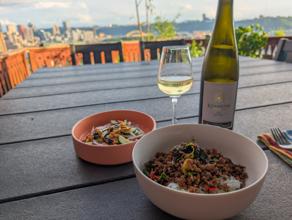 Riesling Food Pairing - Thai Spicy Pork Stir Fry Riesling Food Pairing - Thai Spicy Pork Stir Fry